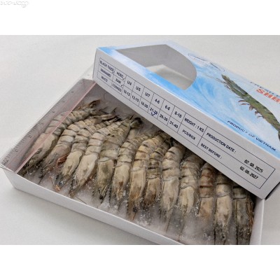 S38D 越南21~25急凍原隻虎蝦(1.00kg/盒，約24~25隻/盒)網購原價HK$150.00/盒，會員價HK$120.00/盒(本月試食價HK$99.00/盒)